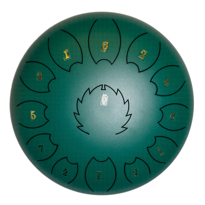 F-Zone STD811N Steel Tongue Drum 11 Notes Dark Green