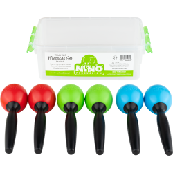 Nino NINOSET575 ABS Maracas Set For 6 Kids