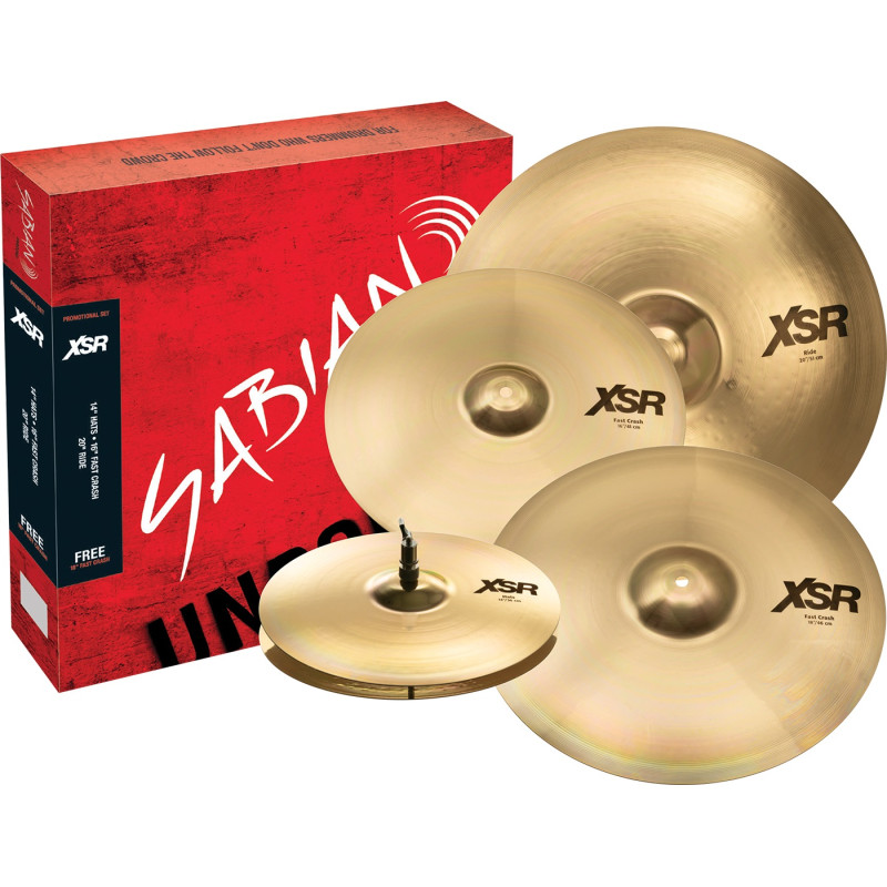 Sabian Set Platos XSR Performance + Crash 18"