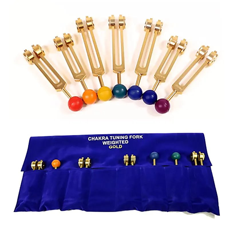 Soul Diapasones Chakra Set Dorado