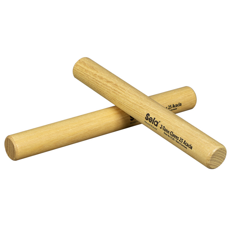 Sela SE-285 Claves 2-Tone Claves 25 Acacia