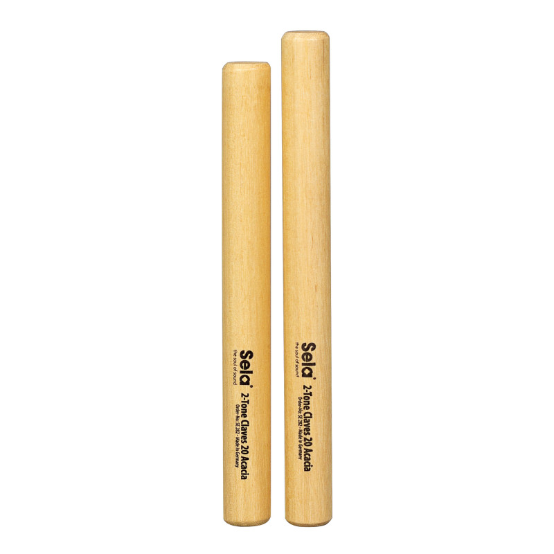 Sela SE-282 Claves 2-Tone Claves 20 Acacia