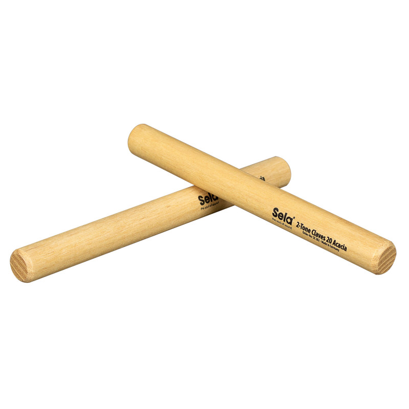 Sela SE-282 Claves 2-Tone Claves 20 Acacia