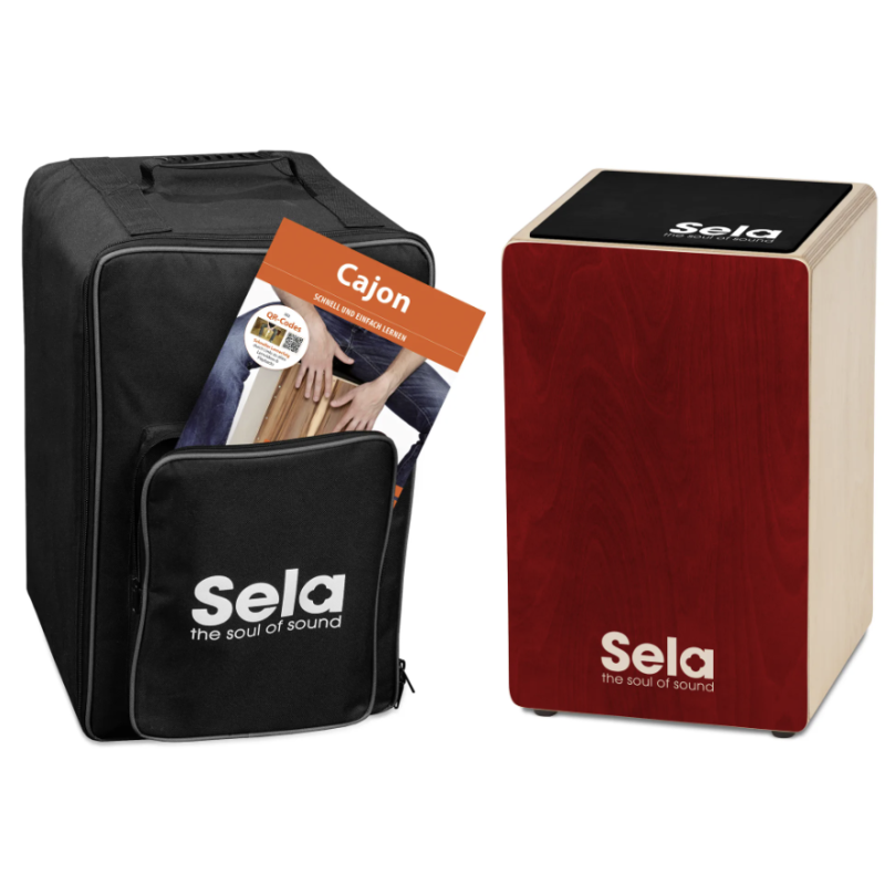 Sela SE-184 Cajon Primera Red Bundle