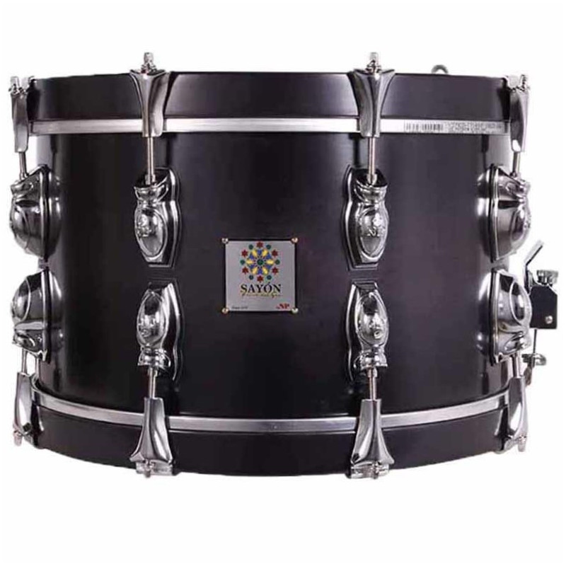 NP Tambor Sayón Pasión del Sur Tintado Cromo 35x21 cm. Azabache Aros Azabache