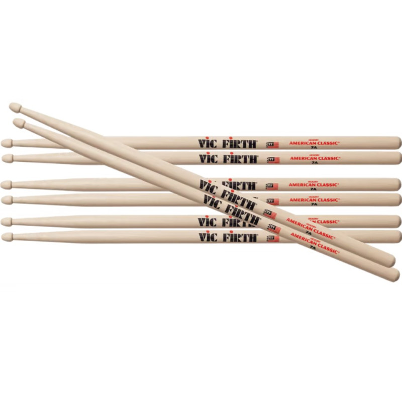 Vic Firth 7A American Classic Pack 3+1