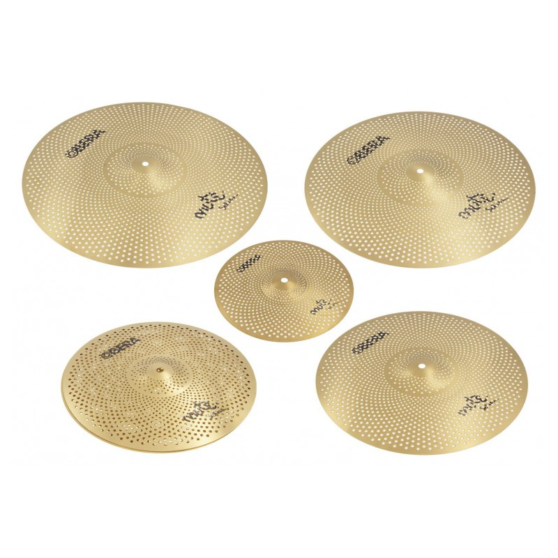 Obera Set Platos 10+14"+16"+18"+20" Silent Cymbal Acabado Brass