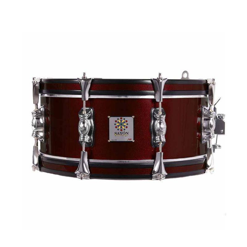 NP Tambor Sayón Pasión del Sur Forrado Cromo 35x14 cm. Rojo Vino