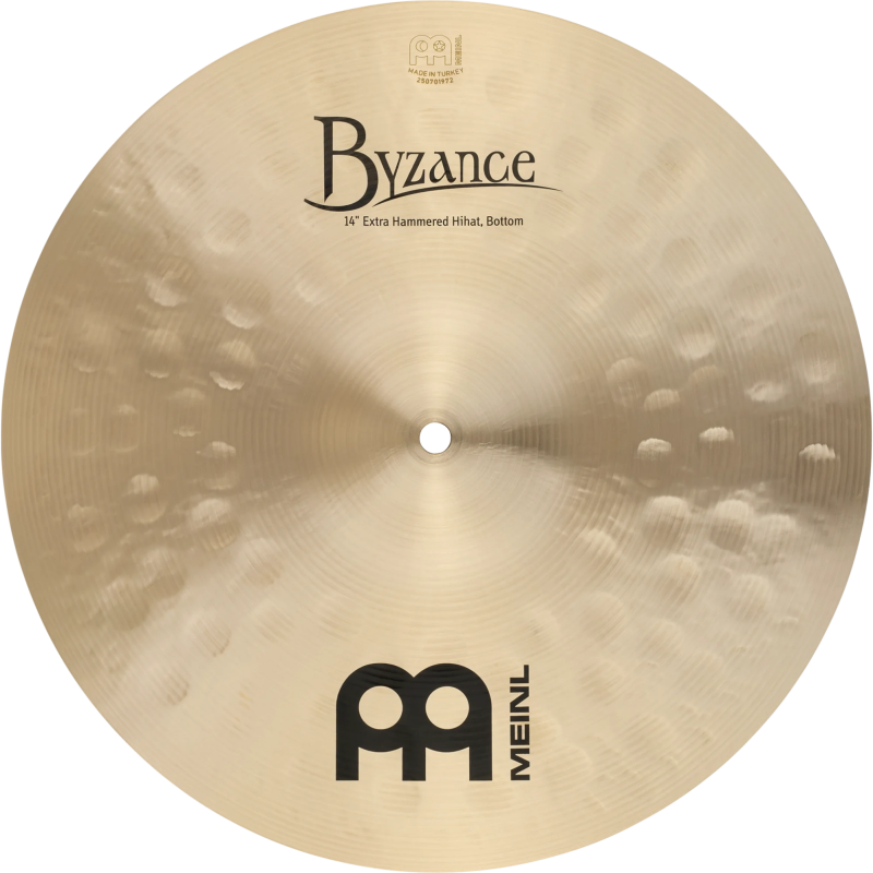 Meinl Hi Hat 14" Byzance Traditional Extra Hammered B14EHH