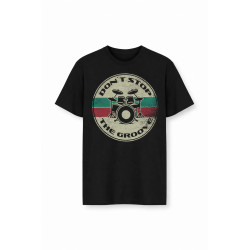 Vic Drums T-Shirt Don't Stop the Groove Hombre Manga corta S