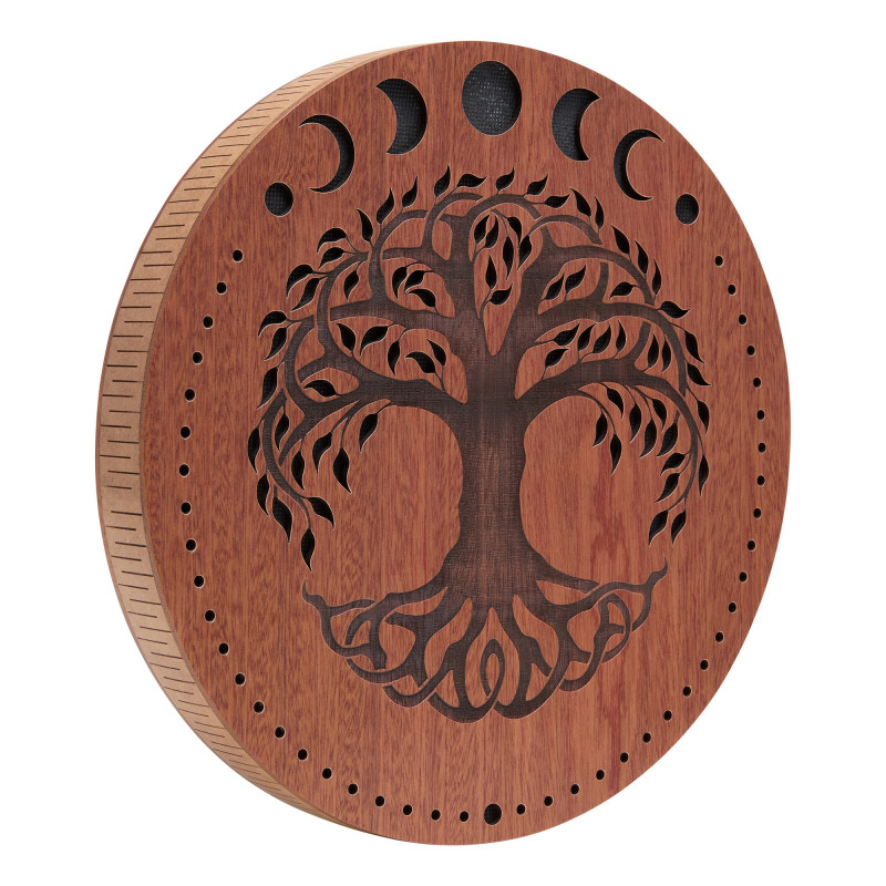 Meinl Sonic Energy RDS12MTOL 12" Rain Disk Stream Sound Moon Phases & Tree of Life Carving