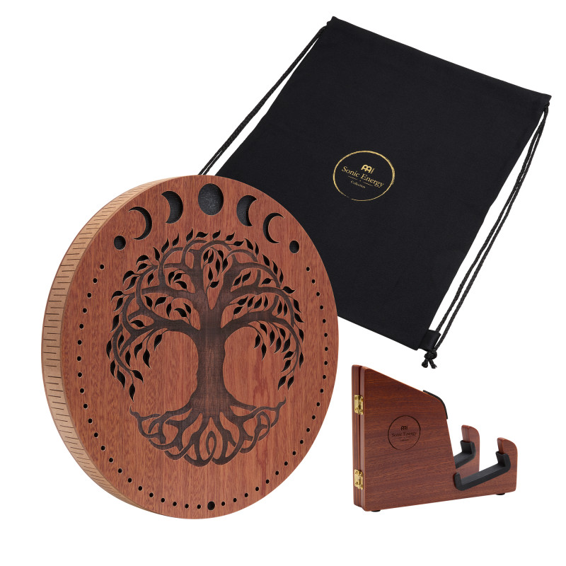 Meinl Sonic Energy RDS12MTOL 12" Rain Disk Stream Sound Moon Phases & Tree of Life Carving