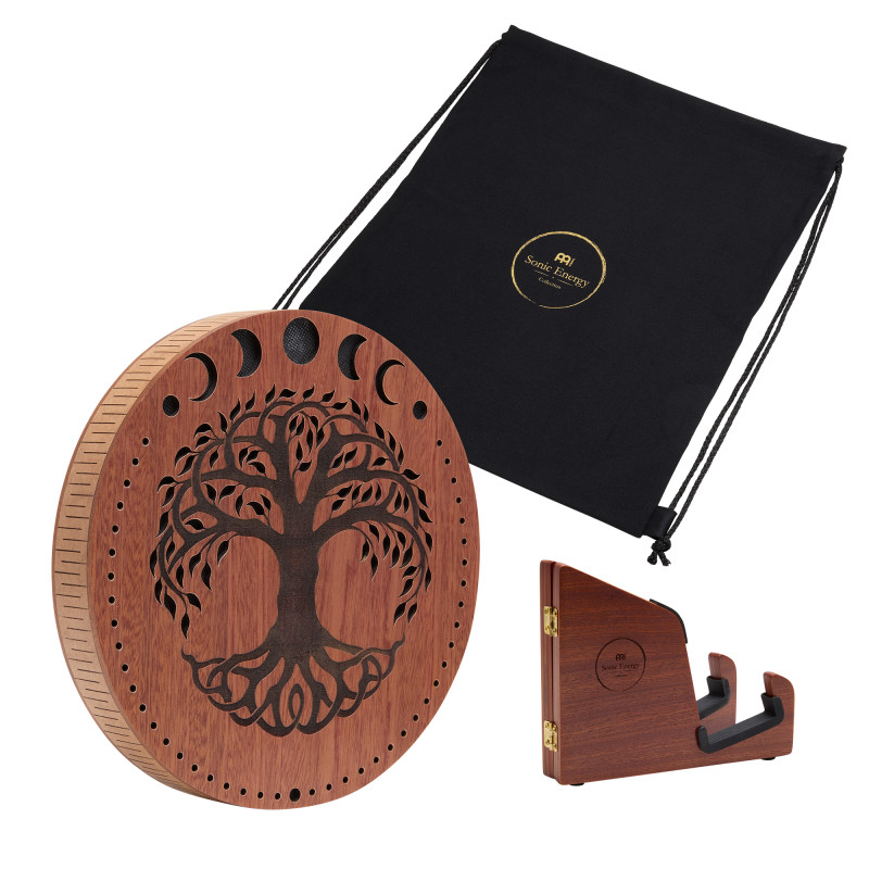 Meinl Sonic Energy RDS10MTOL 10" Rain Disk Stream Sound Moon Phases & Tree of Life Carving