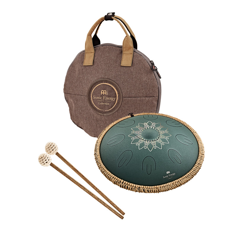 Meinl Sonic Energy OSTD4DGE Steel Tongue Drum 16" F Menor Dark Green