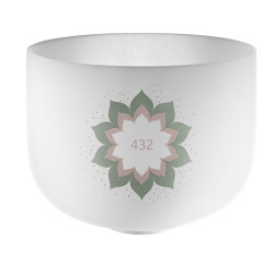 Meinl Sonic Energy CSB432LF Crystal Singing Bowl 9" Lotus Flower 432 Hz