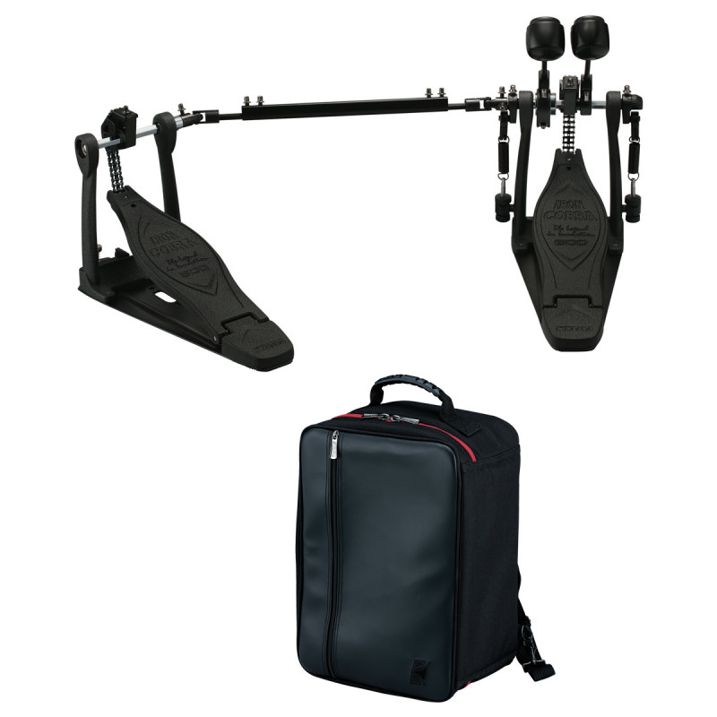 Tama HP600DTWMB Pedal Doble Iron Cobra 600 Duo Glide Dark Shadow Edition