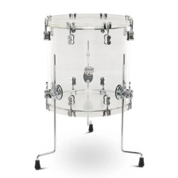 PDP by DW Concept Series Floor Tom 16x16" Clear Acrylic