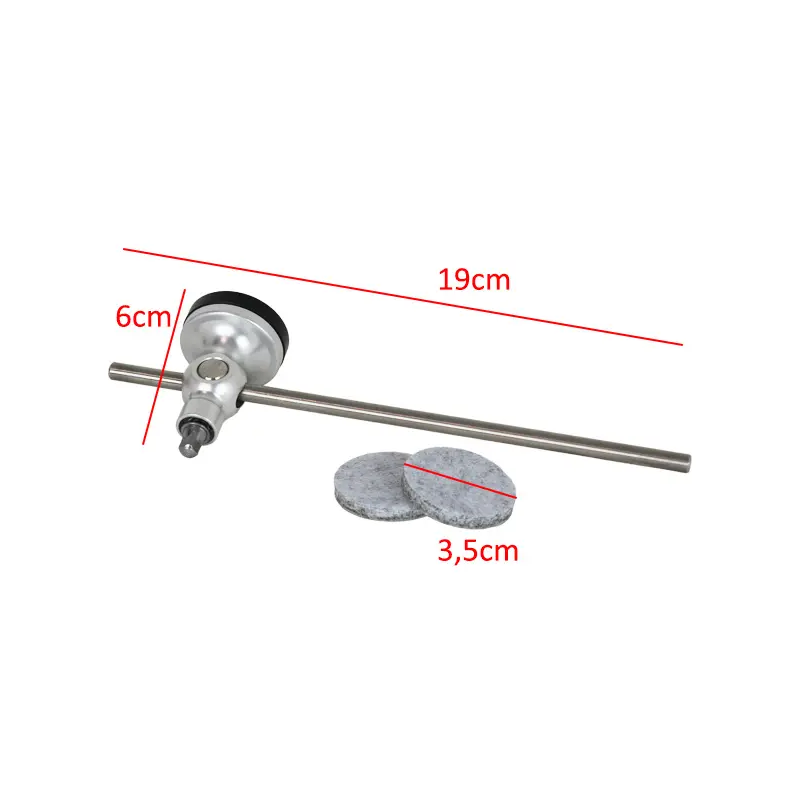 Santafé SJ1575 Bass Drum Beater Silver