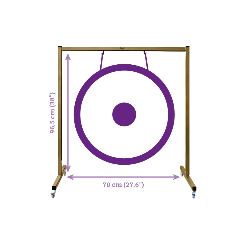 Real Gong Soporte Gong Wajed 70 cms Dorado
